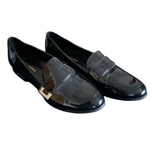 Marc Fisher "Pagan" Penny Loafers, Black Patent, Size 7M, VERY GOOD